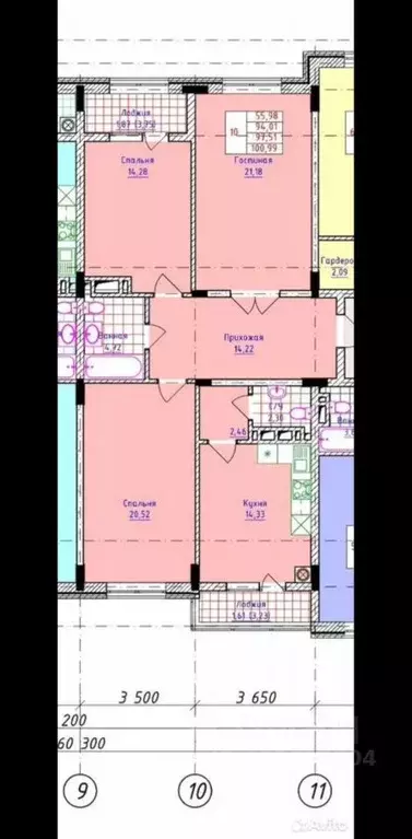 3-к кв. Карачаево-Черкесия, Черкесск Новая ул., 11 (97.5 м) - Фото 2