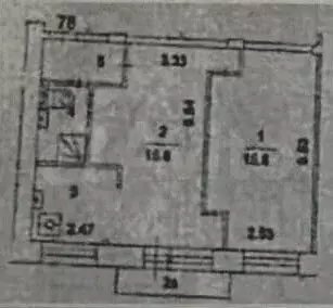 2-к. квартира, 42 м, 5/9 эт. - Фото 0