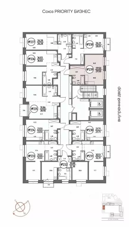1-к кв. Иркутская область, Иркутск Макс жилой комплекс (29.5 м) - Фото 2