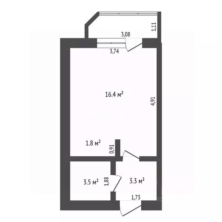 Студия Амурская область, Благовещенский район, с. Чигири ул. ... - Фото 2