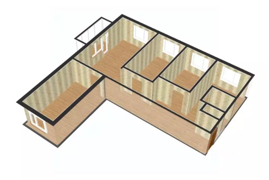 4-к кв. Ленинградская область, Всеволожск Ленинградская ул., 11 (73.5 ... - Фото 2