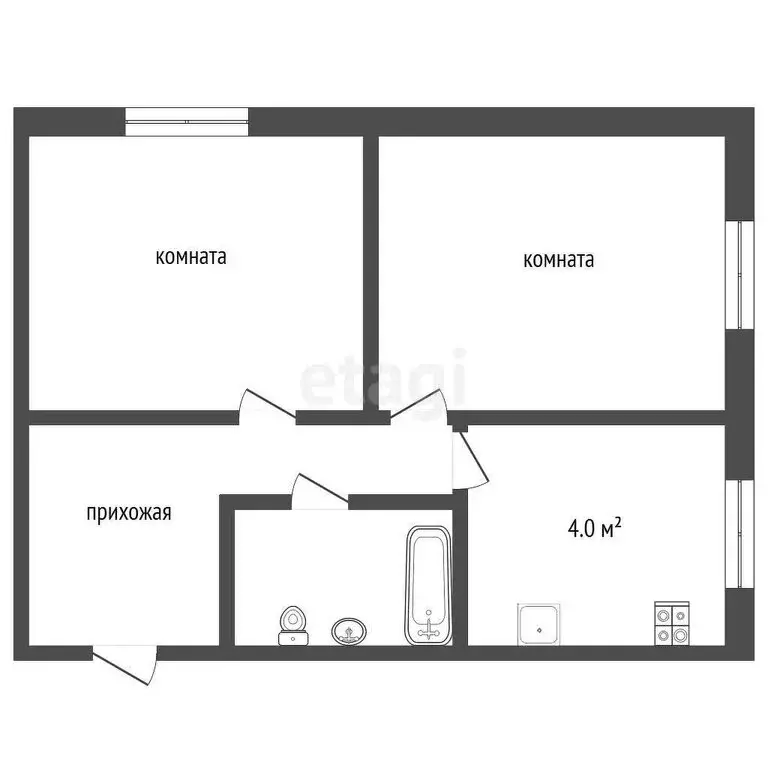 2-комнатная квартира: посёлок Восточный, улица 9 Мая, 5 (42.6 м) - Фото 1