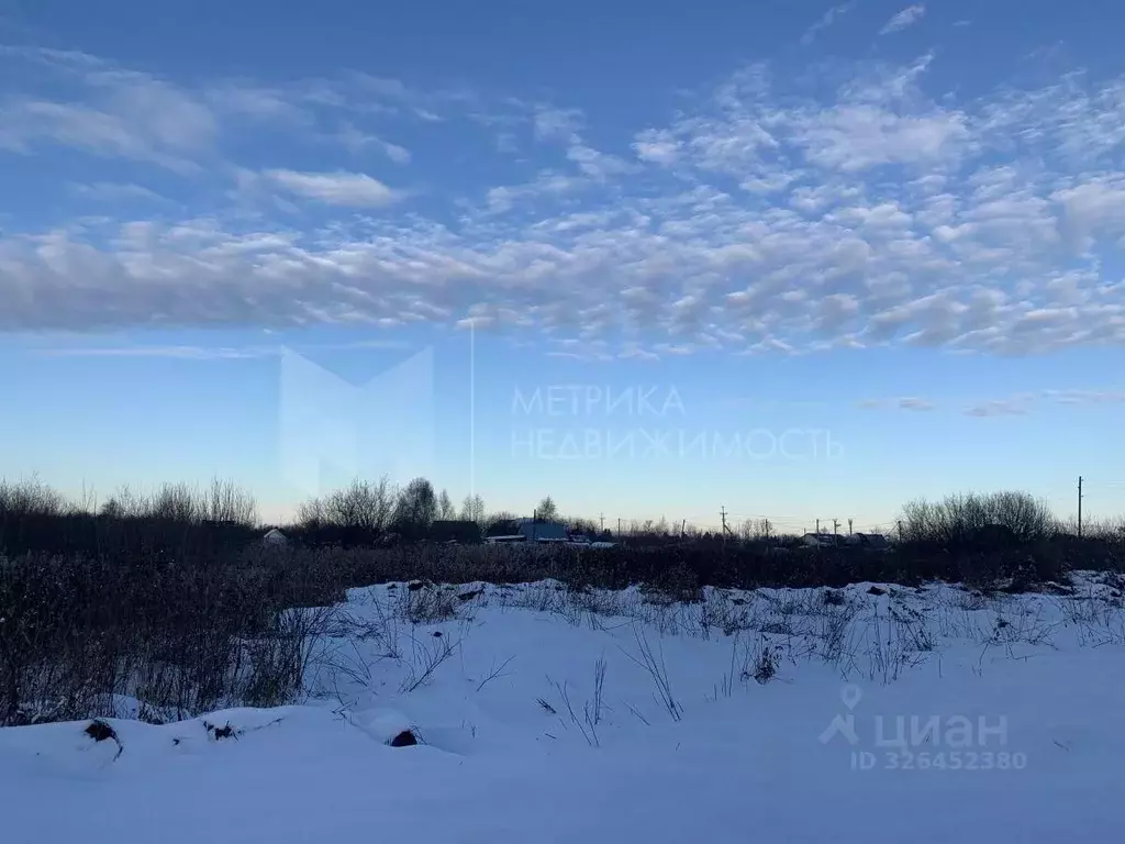 Участок в Тюменская область, Тюменский муниципальный округ, ... - Фото 1