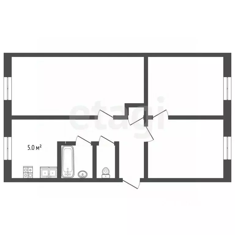 3-к кв. Владимирская область, Муром Орловская ул., 7 (62.2 м) - Фото 2