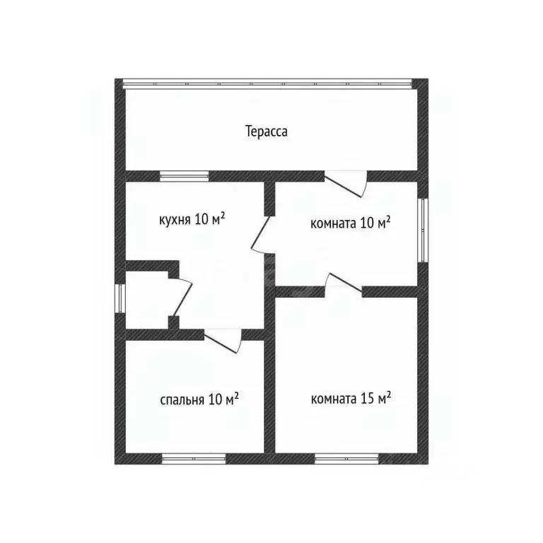 Дом в Краснодарский край, Апшеронск Зеленая ул. (43 м) - Фото 1