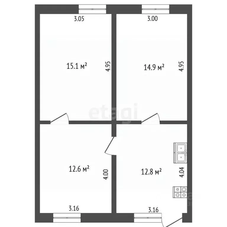 3-к кв. Башкортостан, Бирск ул. Мира, 23 (55.4 м) - Фото 2