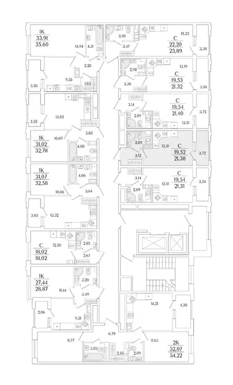 Студия Санкт-Петербург ул. Фучика, 12к2Г1 (21.38 м) - Фото 1