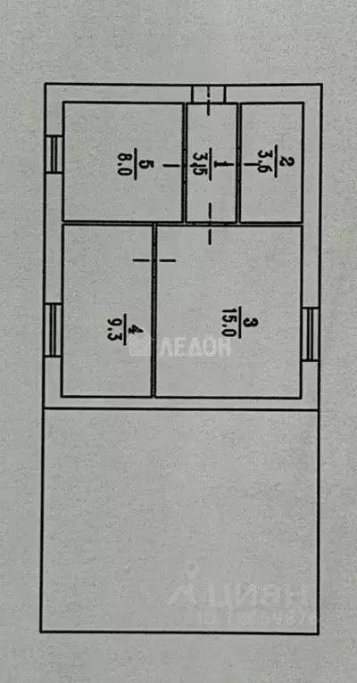 2-к кв. Омская область, Любинский район, Красный Яр рп ул. Юбилейная, ... - Фото 2