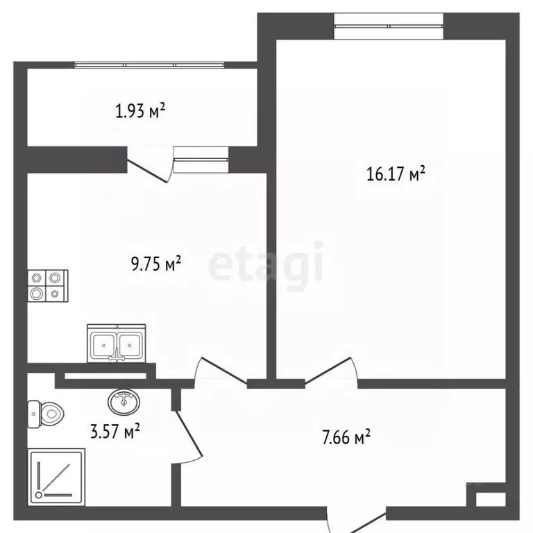 1-к кв. Крым, Евпатория ул. Чапаева, 28Д (37.2 м) - Фото 2