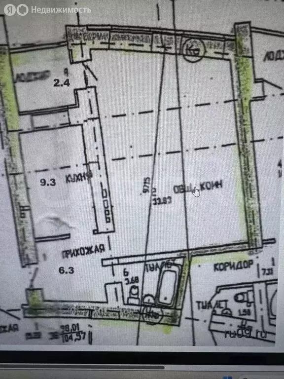 1-комнатная квартира: Томск, Красноармейская улица, 128 (58 м) - Фото 2