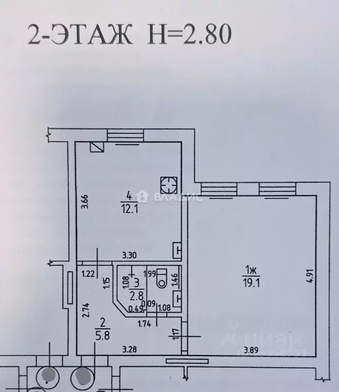 1-к кв. Калининградская область, пос. Приморье ул. Артиллерийская, 10 ... - Фото 2