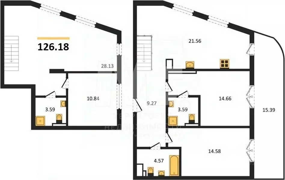 4-к кв. Калининградская область, Светлогорск ул. Нахимова (126.18 м) - Фото 0