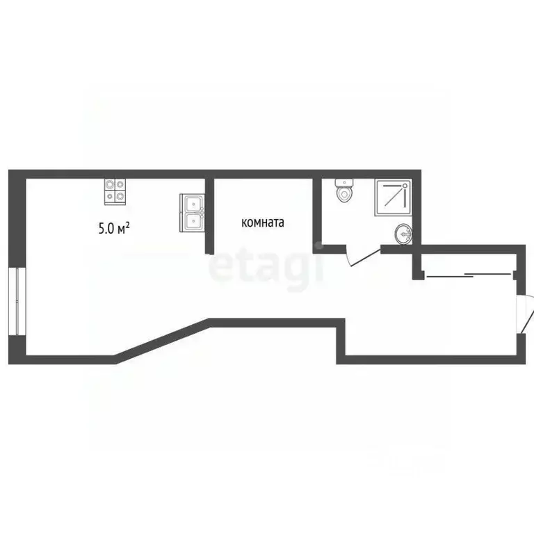 1-к кв. Краснодарский край, Геленджик Крымская ул., 22к10 (30.6 м) - Фото 2