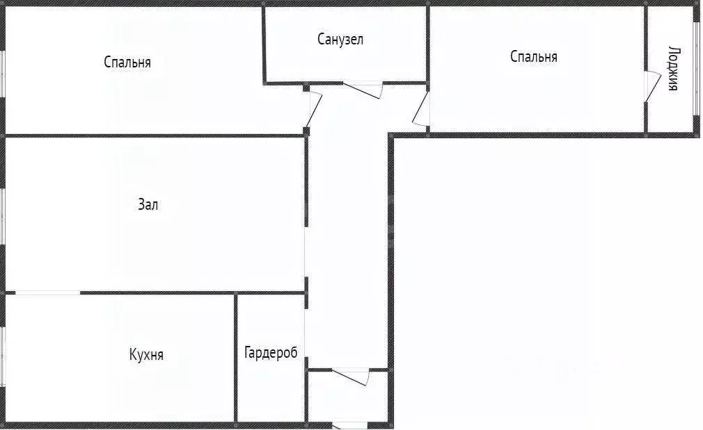 3-к кв. Приморский край, Владивосток ул. Невельского, 15 (67.2 м) - Фото 1