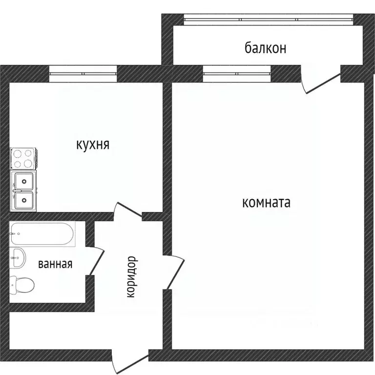 1-к кв. Свердловская область, Нижний Тагил ул. Циолковского, 2К1 (30.7 ... - Фото 1