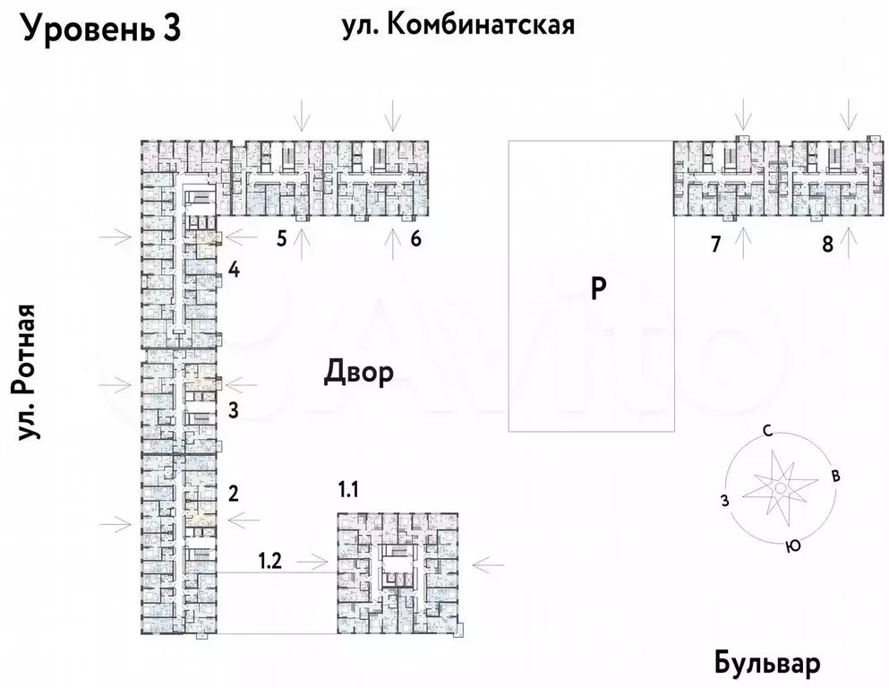Квартира-студия, 26,6 м, 3/21 эт. - Фото 1