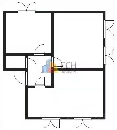 2-к кв. Московская область, Люберцы пос. Калинина, 8 (45.6 м) - Фото 2