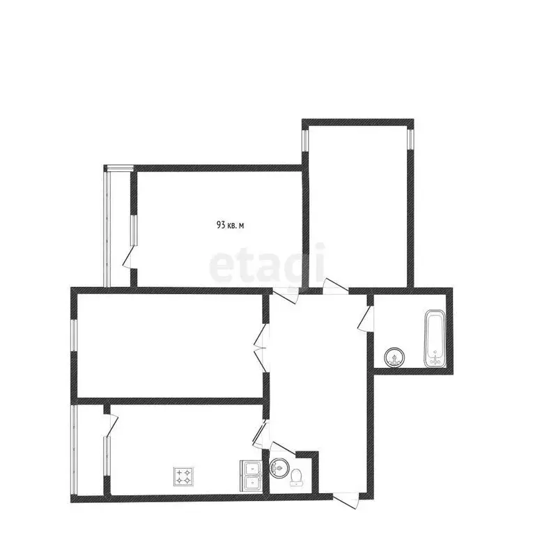 3-комнатная квартира: Саратов, 1-й Весенний проезд, 15/17 (93 м) - Фото 1