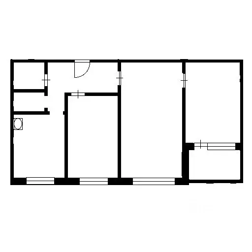 3-к кв. Башкортостан, Уфа Кольцевая ул., 207 (55.6 м) - Фото 1
