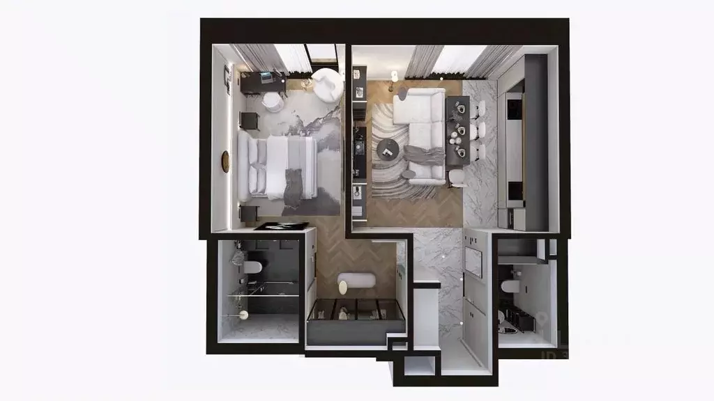 2-к кв. Москва ул. Братьев Фонченко, 1к3 (67.0 м) - Фото 1