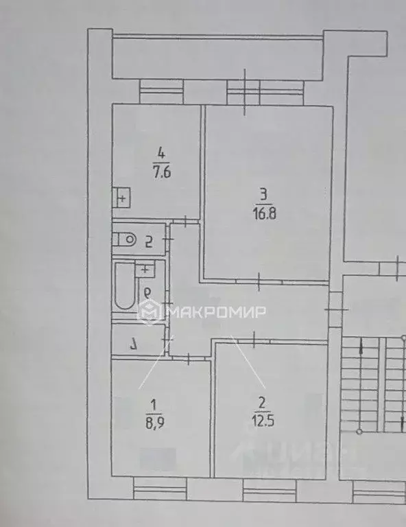 3-к кв. Пермский край, Пермь ул. Гашкова, 24 (60.2 м) - Фото 1