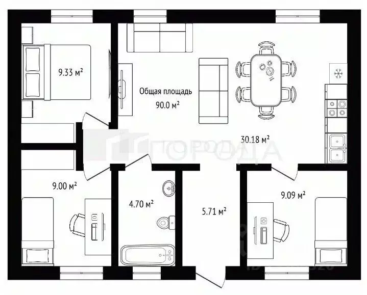 Дом в Новосибирская область, Новосибирский район, Сибирские просторы ... - Фото 2