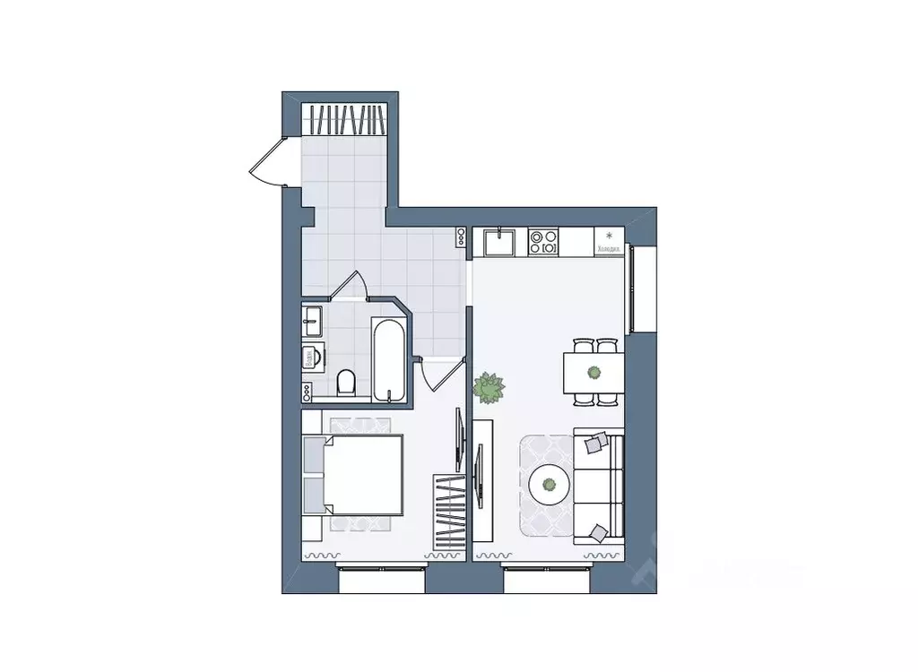 2-к кв. Кировская область, Киров городской округ, пос. Чистые Пруды ... - Фото 1