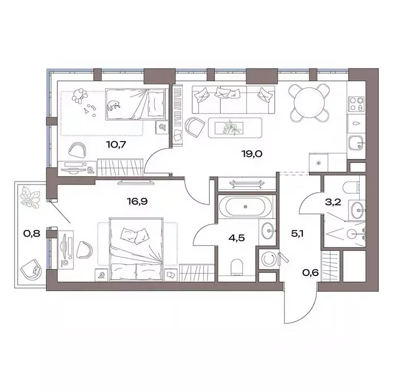 2-к кв. Москва Северный ао, Восточное Дегунино р-н, Акценты жилой ... - Фото 1