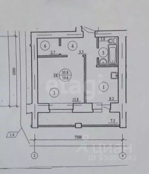 1-к кв. Забайкальский край, Чита ул. Бабушкина, 99к1 (40.0 м) - Фото 2