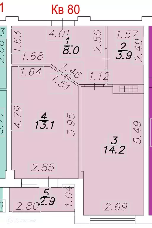 Продаётся 1-к квартира, 41.9 м - Фото 1
