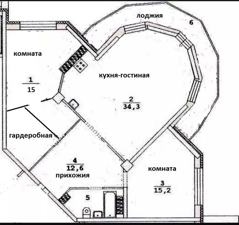 3-к кв. Свердловская область, Екатеринбург ул. Краснолесья, 26 (92.0 ... - Фото 0