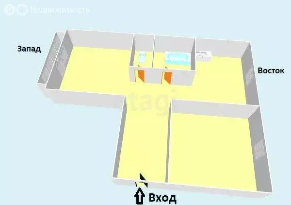 2-комнатная квартира: Синегорск, Горная улица, 7 (47 м) - Фото 1