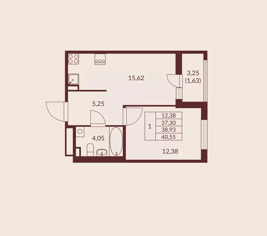1-к кв. Ленинградская область, Мурино Всеволожский район, Мурино Спэйс ... - Фото 1