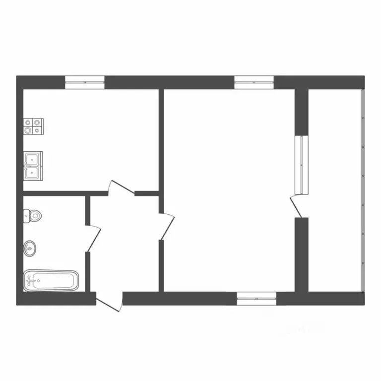 1-к кв. Тюменская область, Тюмень Широтная ул., 120к2 (50.2 м) - Фото 1