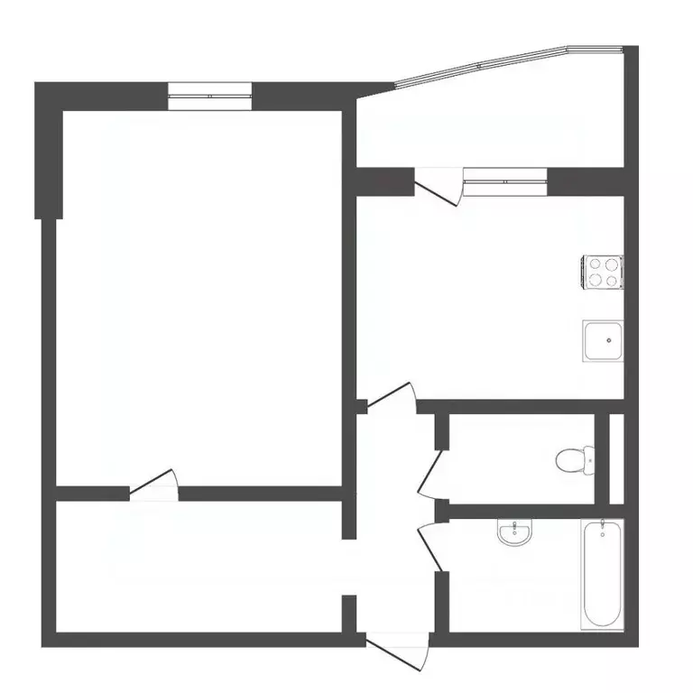 1-к кв. Тюменская область, Тюмень Широтная ул., 190 (42.9 м) - Фото 2