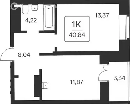 1-комнатная квартира: Новосибирск, Ипподромская улица, 12 (41 м) - Фото 0