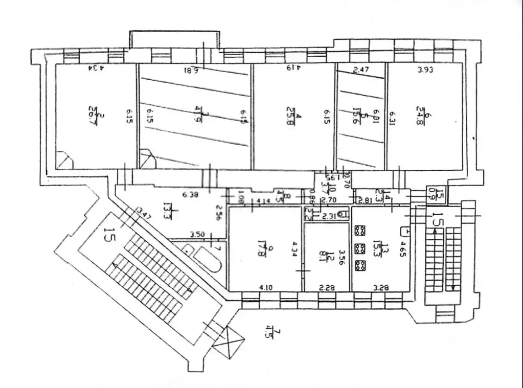 6-к кв. Санкт-Петербург Кирочная ул., 13 (207.4 м) - Фото 2