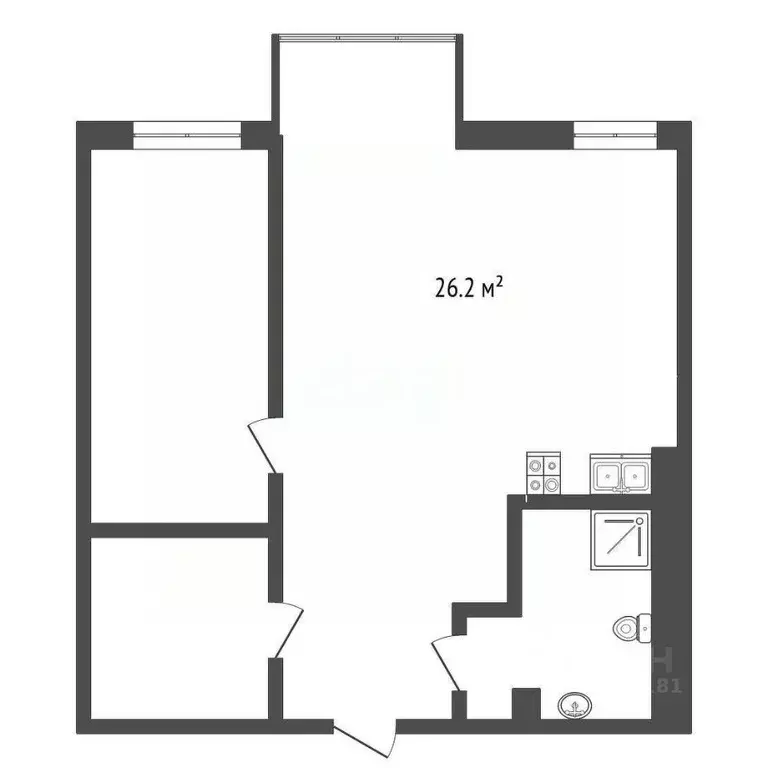 2-к кв. Ростовская область, Ростов-на-Дону просп. Соколова, 68/118Вс2 ... - Фото 2