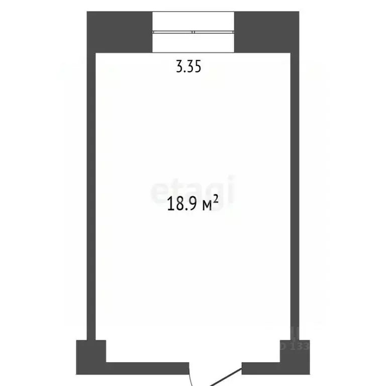 Студия Томская область, Томск ул. Шевченко, 42 (18.9 м) - Фото 2