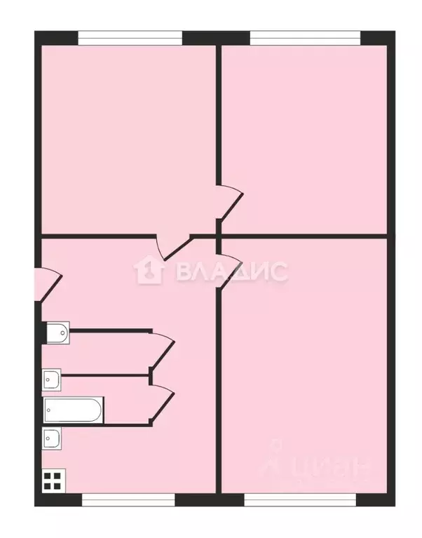 3-к кв. Владимирская область, Владимир Ставровская ул., 6 (62.0 м) - Фото 2