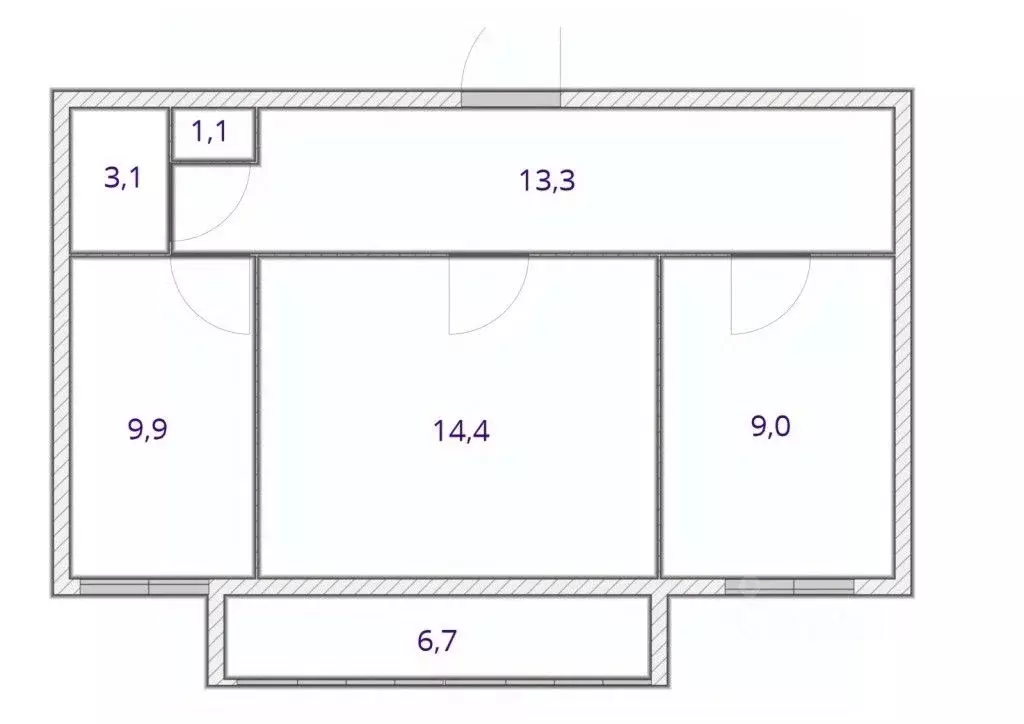 2-к кв. Башкортостан, Уфа городской округ, пос. Новые Черкассы ул. ... - Фото 2