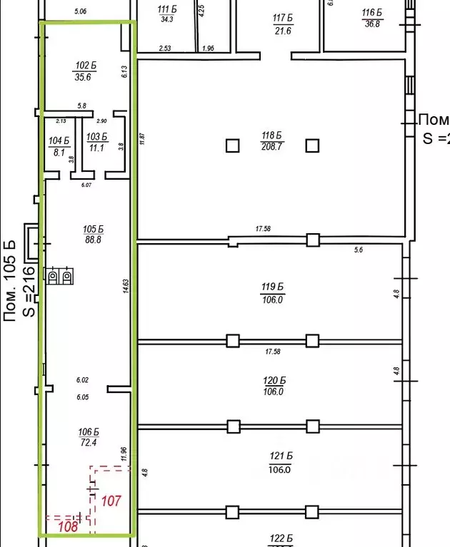 Склад в Московская область, Балашиха просп. Ленина, 2 (216 м) - Фото 2