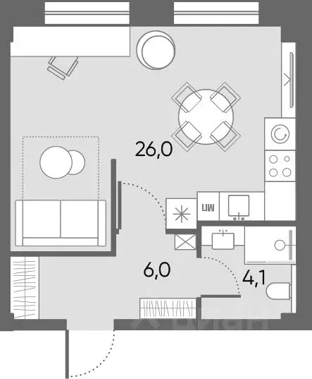 Студия Архангельская область, Архангельск Никольский просп., 77 (36.1 ... - Фото 1