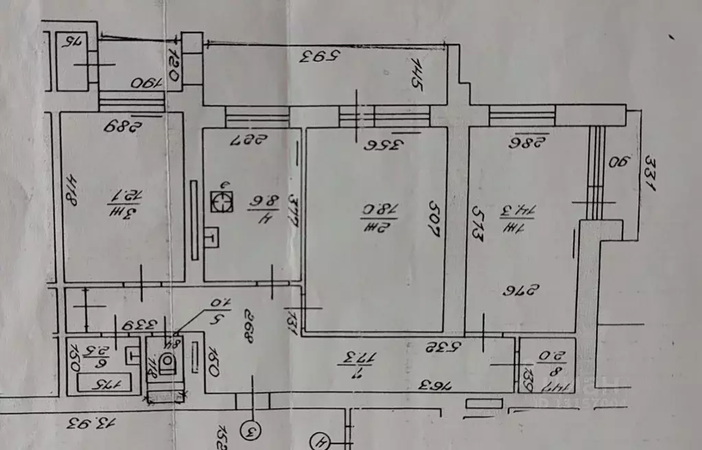 3-к кв. Калининградская область, Калининград ул. 9 Апреля (75.8 м) - Фото 2