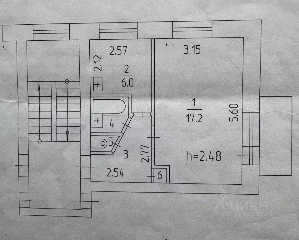 1-к кв. Пермский край, Пермь ул. Старцева, 55 (31.3 м) - Фото 1