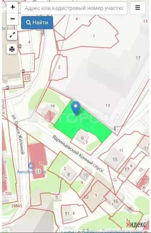 Участок в Новосибирск, Ядринцевский Конный спуск, 9А (9 м) - Фото 1