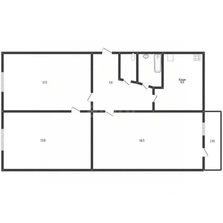 3-к кв. Краснодарский край, Краснодар Старокубанская ул., 117 (61.8 м) - Фото 1