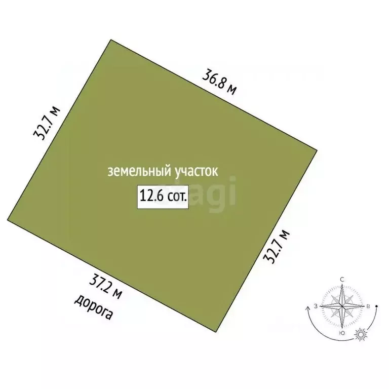 Участок в Свердловская область, Екатеринбург Рассвет СНТ, 33 (12.0 ... - Фото 2