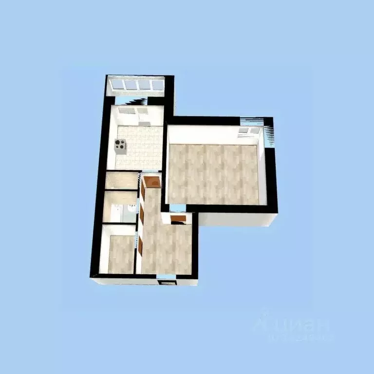 1-к кв. Башкортостан, Уфа ул. Авроры, 3/1 (47.6 м) - Фото 2