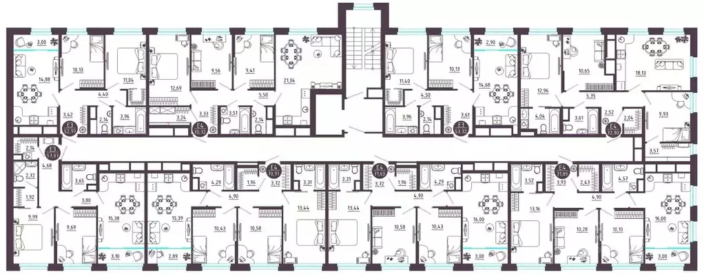 3-к кв. Тульская область, Тула ул. Купцов Гречихиных (71.89 м) - Фото 1